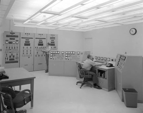 Control room at receiving station T