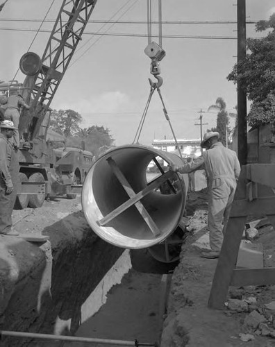 Pipeline construction during 1951