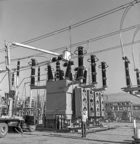 Sylmar converter station construction in process