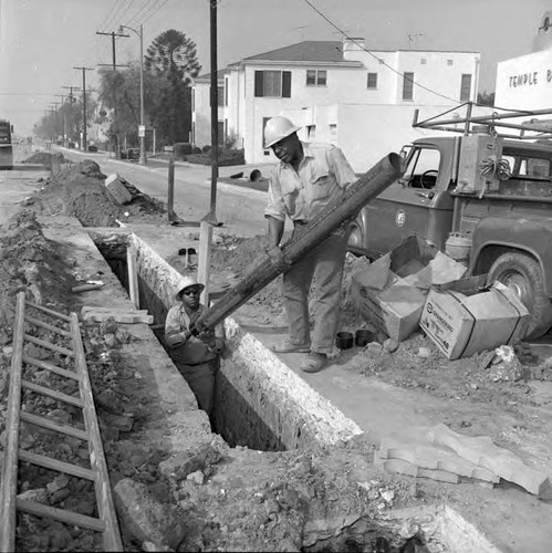 Installing duck work for underground cables