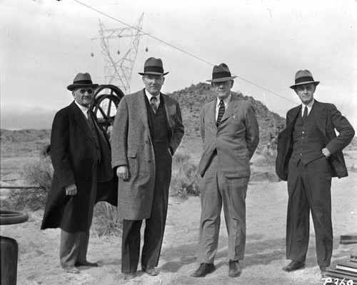 Construction of Boulder line in the mid 1930's