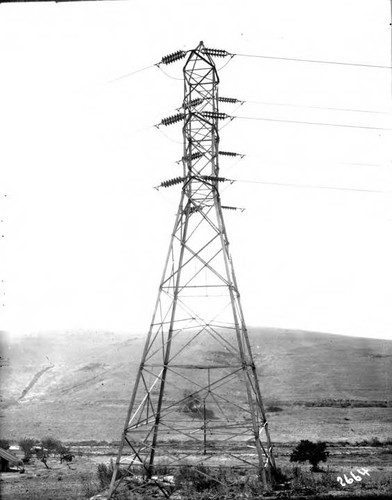 110 kv Transmission Line Towers from San Francisquito Canyon Power Plant No. 1