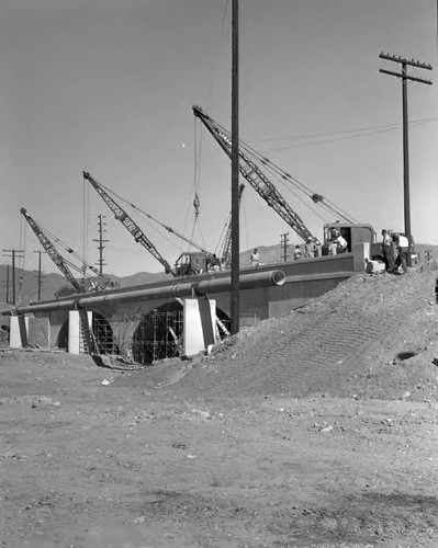 200' pipe installed at Foothill Blvd. near Vanghin