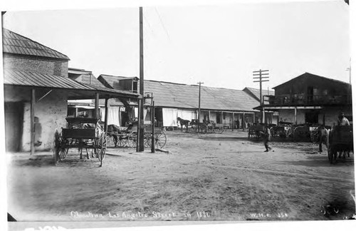 Early view of Los Angeles - Chinatown, Los Angeles Street