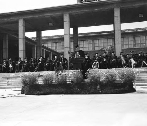 General Manager S. B. Morris receives honorary degree (LLB) doctor of letters at UCLA