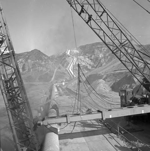 Construction between the cascades base and freeway