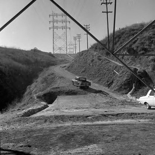 Mud slide in Baldwin Hills area