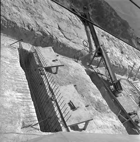 Construction progress at second aqueduct cascades