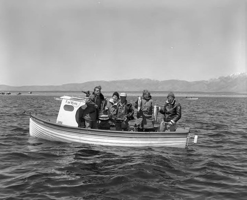 Fishing in lakes in Owens Valley