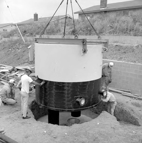 Portable pumping station installation at 11805 Pierce Street, Pacoima, California