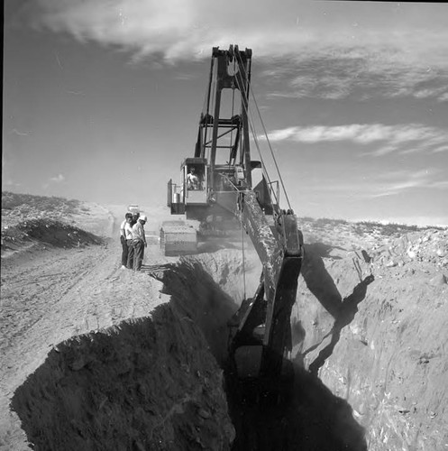 Second Los Angeles Aqueduct construction at Sand Canyon