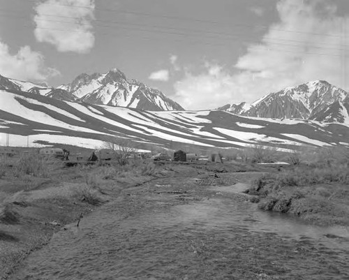 Camping and fishing along streams in Owens Valley