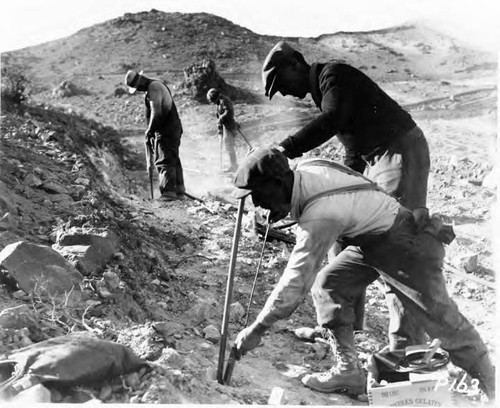 Road building and widening operations on the Harvard division