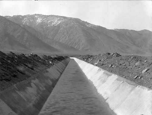 Completed section of the aqueduct