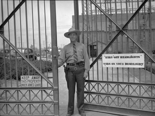 Guards at many installations were armed