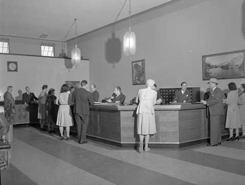 Public counter at Hollywood branch office