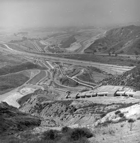 Construction progress at second aqueduct cascades