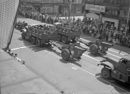 Fourth of July parade along Broadway