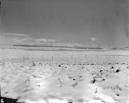 Crowley Lake in winter