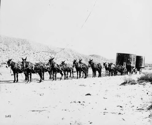 Methods of Transporting Materials and Men During Construction on Aqueduct