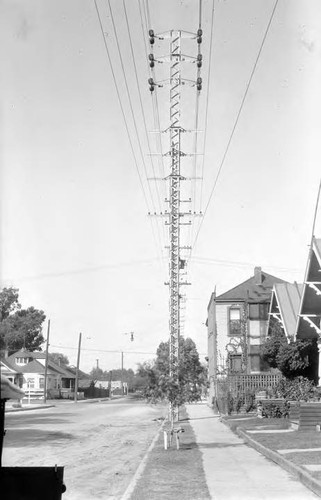 One of the first steel towers on the DWP system