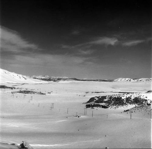 Crowley Lake in winter