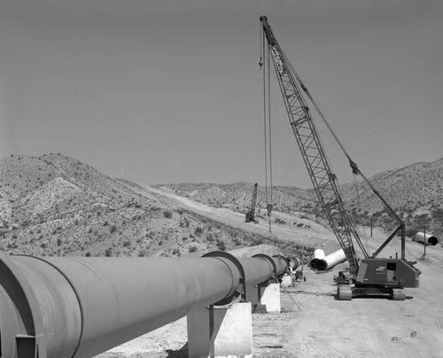 Progress on the second Los Angeles Aqueduct construction