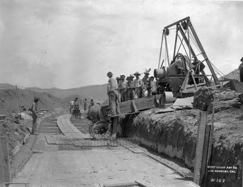 Cement crew at work