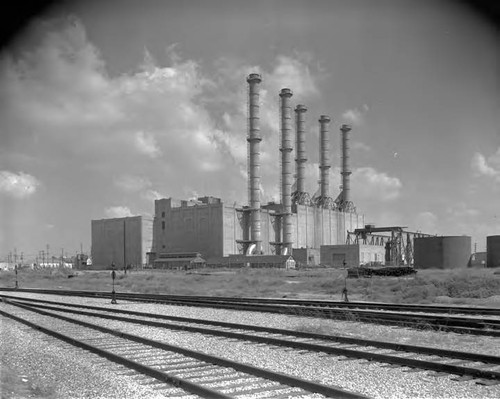 Tall stacks at Harbor Steam Plant