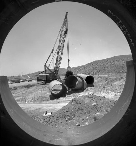 Construction activity on the second Jawbone siphon