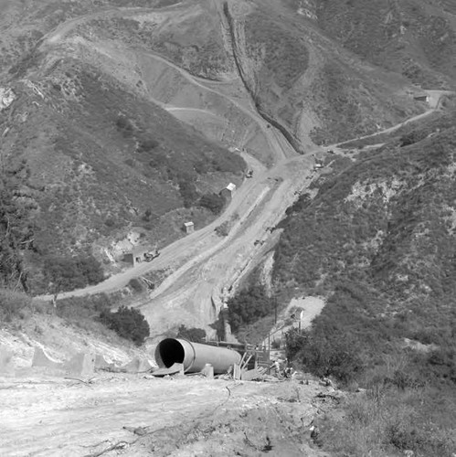 Construction progress at second aqueduct cascades