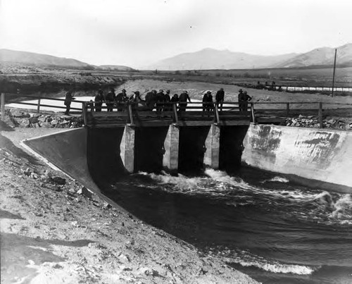 Opening of Control Gates on Los Angeles-Owens River Aqueduct