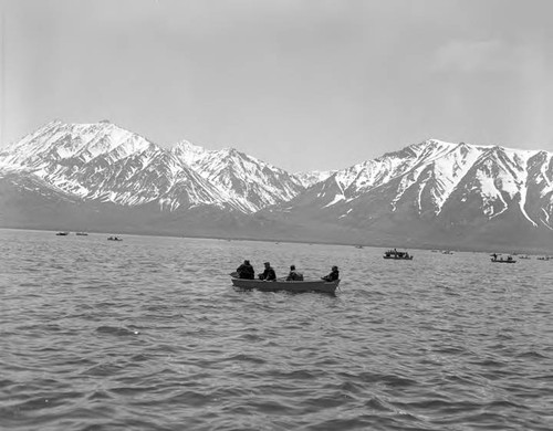 Fishing in lakes in Owens Valley