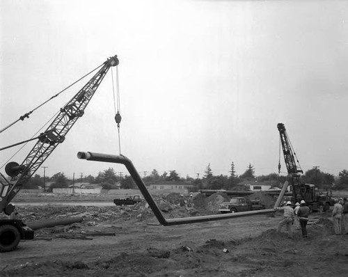 110' "U" shaped water line installed at Keswick and Glen Oaks Ave