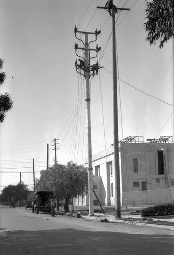 First steel pole installed on Department of Water and Power system