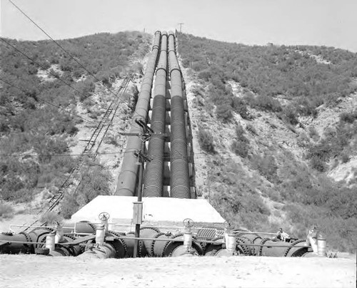 Penstocks entering the Power Plant