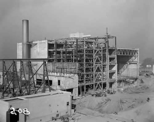 Harbor steam plant construction