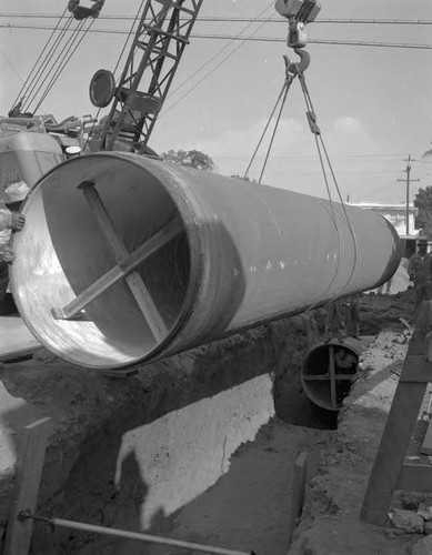 Pipeline construction during 1951