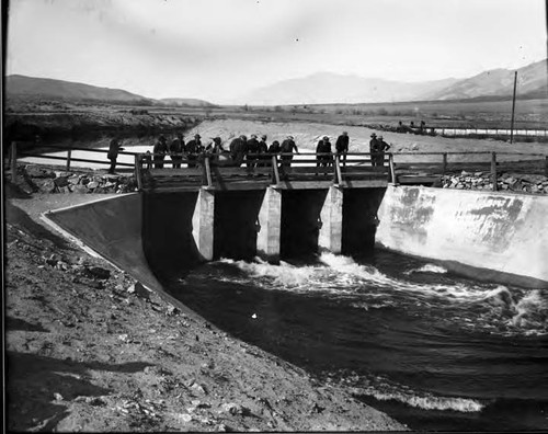 Opening of Control Gates on Los Angeles Owens River Aqueduct