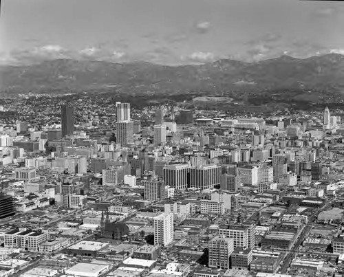 Air view of downtown Los Angeles