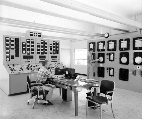 Interior of control room at Lower Gorge Plant