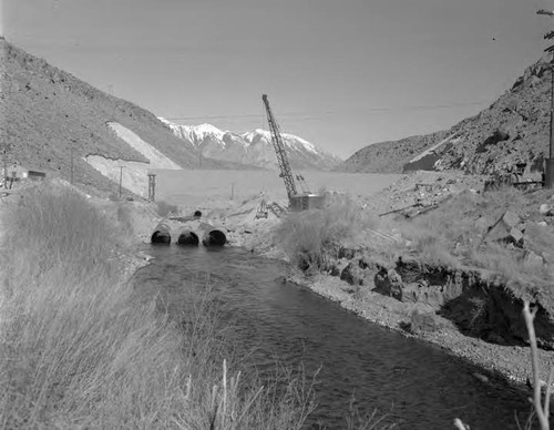 Pleasant Valley Dam construction