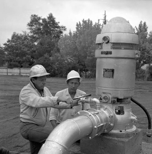 New water pipe at Lone Pine, California