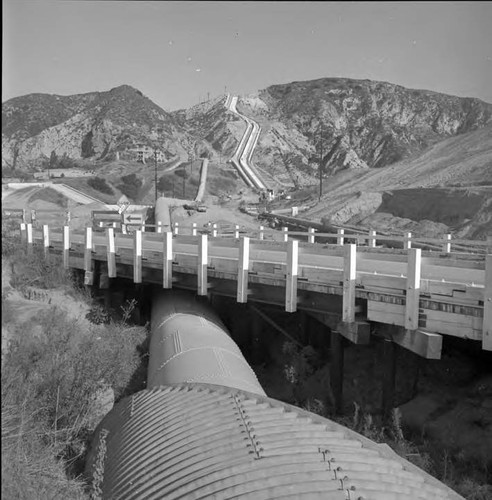 Construction between cascades base and freeway