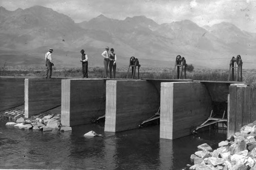 View on Owens River that diverts water to the aqueduct