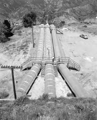 Penstocks entering the Power Plant