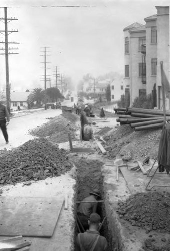 Laying electrical conduit