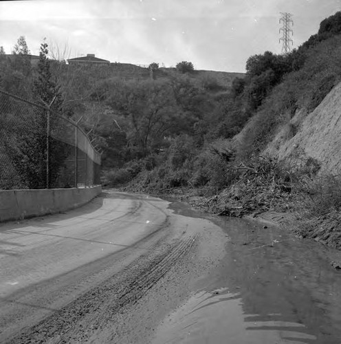 Storm damage at Hollywood Reservoir