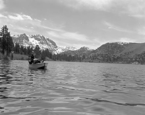 Fishing in lakes in Owens Valley