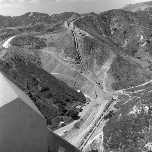 Second Los Angeles Aqueduct construction at Magazine Canyon